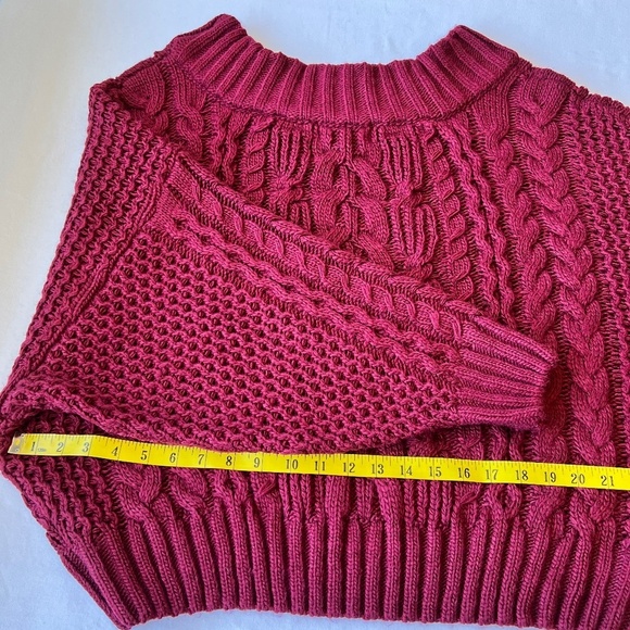 Anthropologie Melissa Cable Knit Chunky Sweater - Picture 6 of 9